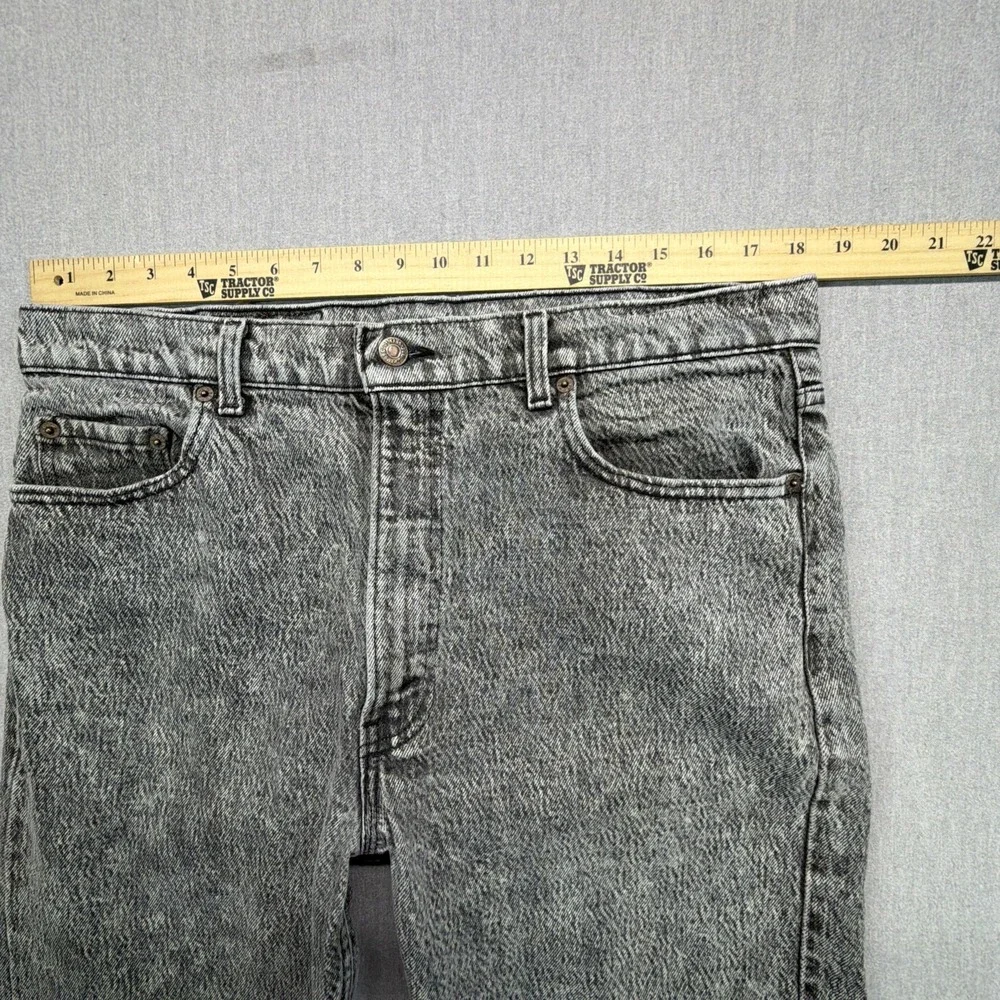 VTG Levis 505 Jeans Mens 38x32 (Fits 36x30) Stone Acid Wash Denim Made USA 80s